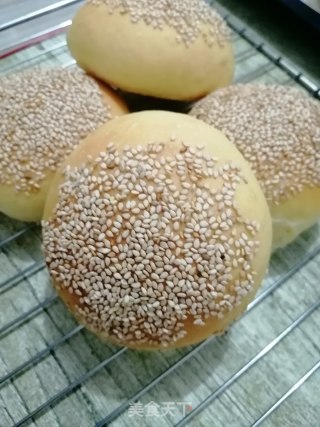 汉堡面包的做法步骤：11