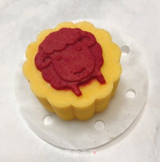 胡萝卜奶黄糕的做法步骤：9