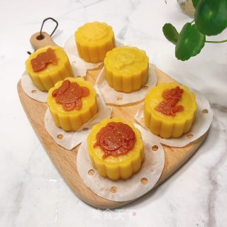 胡萝卜奶黄糕的做法步骤：11