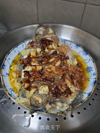 黄豆酱蒸罗非鱼的做法步骤：6