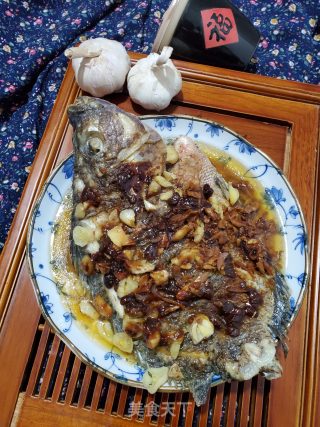 黄豆酱蒸罗非鱼的做法步骤：7