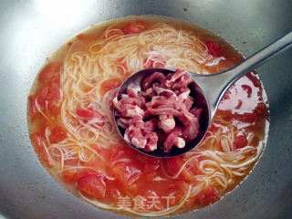 牛肉番茄面汤的做法步骤：7