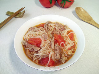 牛肉番茄面汤的做法步骤：8
