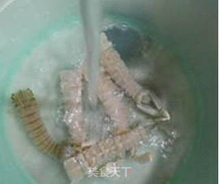 虾蛄油菜蕻年糕汤的做法步骤：4