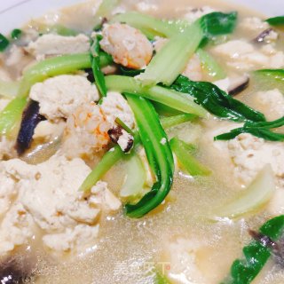 豆腐虾仁鲜汤的做法步骤：10