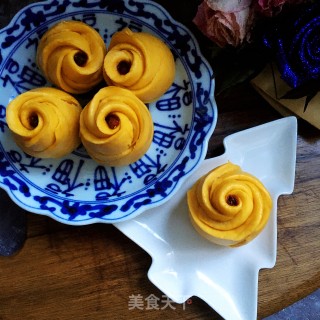 南瓜玫瑰花的做法步骤：10