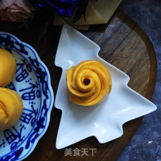 南瓜玫瑰花的做法步骤：12