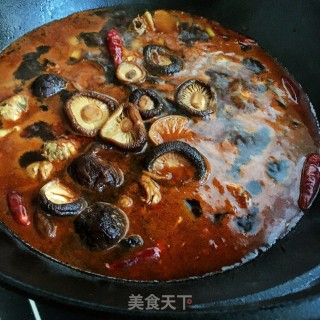 香辣鸡块炖蘑菇的做法步骤：6