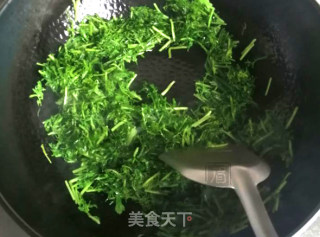 银丝梗菜炒冬笋的做法步骤：6