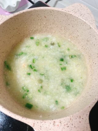 秋葵鲜虾粥的做法步骤：7