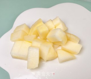 苹果双米糊的做法步骤：2
