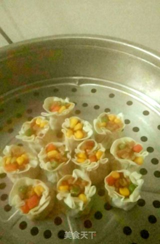 香菇腊肠烧卖的做法步骤：10