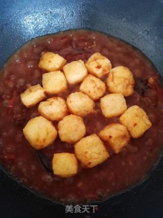 番茄豆腐泡焖牛腩的做法步骤：10