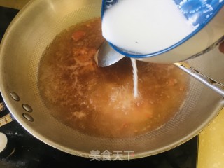 番茄酱鸡蛋青菜汤的做法步骤：5