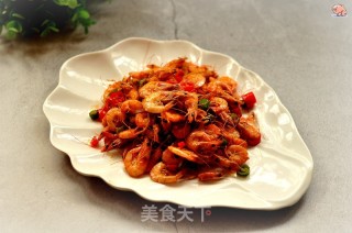 炒小海虾的做法步骤：7