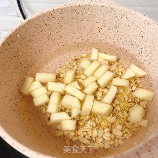 苹果燕麦米糊的做法步骤：5