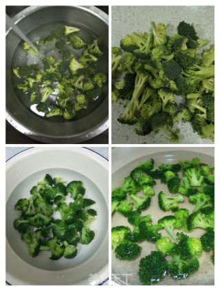 海米炒西兰花的做法步骤：3