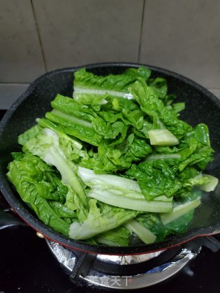 豆豉鲮鱼炒油麦菜的做法步骤：6