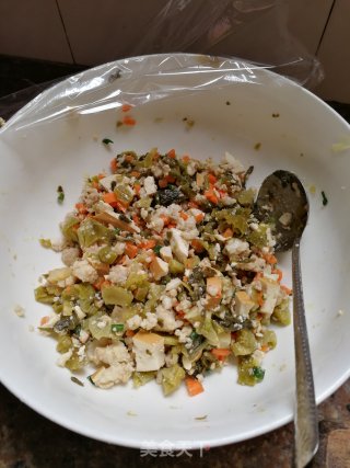 咸菜米饼的做法步骤：1