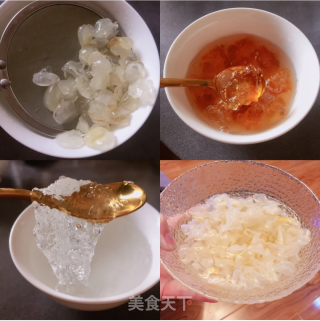 桃胶雪燕皂角米银耳羹，富含慢慢的胶原蛋白！美容养颜的圣品！的做法步骤：1
