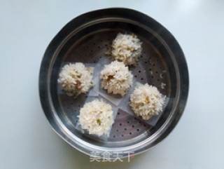 咸蛋黄糯米肉圆的做法步骤：8