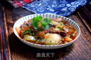 白菜猪肉粉条的做法步骤：10
