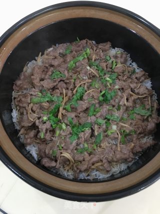 牛肉煲仔饭的做法步骤：13