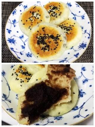 红豆沙发面饼的做法步骤：6