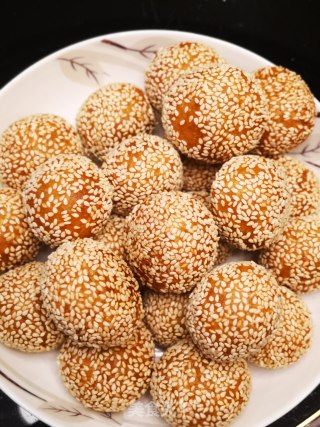 红薯芝麻球的做法步骤：14