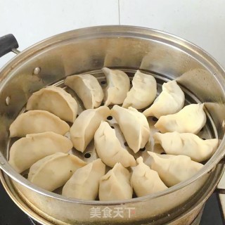 家常腌雪菜蒸饺的做法步骤：8