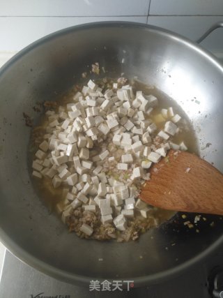 肉末豆腐拌面的做法步骤：6