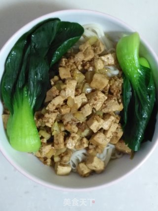 肉末豆腐拌面的做法步骤：11