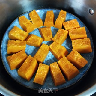肉末青豆浇南瓜的做法步骤：4