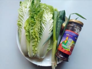 虾酱杭白菜的做法步骤：1