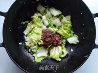 虾酱杭白菜的做法步骤：5