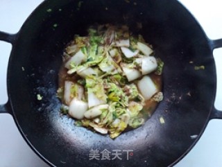 虾酱杭白菜的做法步骤：6