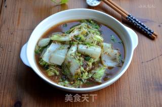 虾酱杭白菜的做法步骤：7