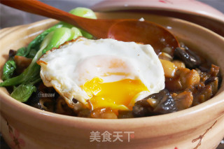 香菇滑鸡煲仔饭的做法步骤：12