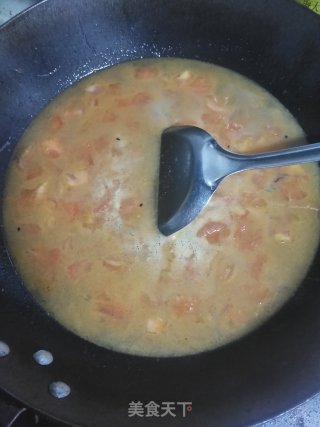 番茄菌菇肉片汤的做法步骤：7