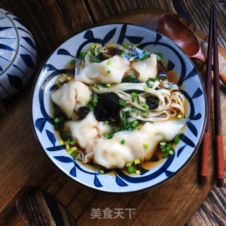 蚝油馄饨汤面的做法步骤：8