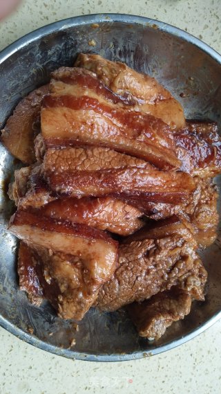 家常芋头扣肉的做法步骤：6