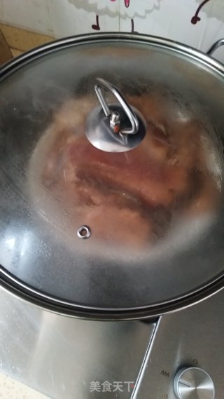 家常芋头扣肉的做法步骤：10