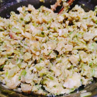 丝瓜鲜肉蒸饺的做法步骤：3