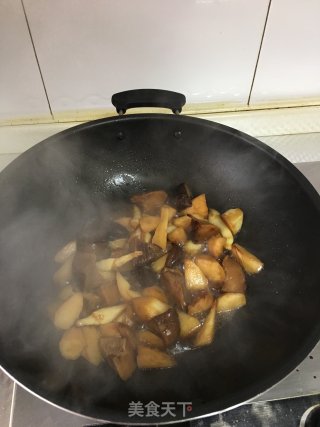 茭白烧花菇的做法步骤：7