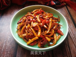 酱炒鱿鱼须的做法步骤：14