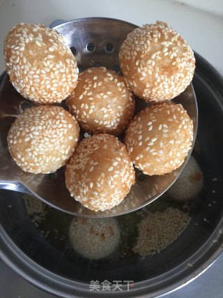 芝麻球的做法步骤：16