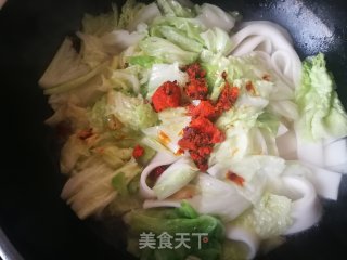 白菜炖竽头粉的做法步骤：8
