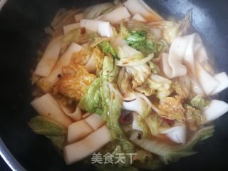 白菜炖竽头粉的做法步骤：9