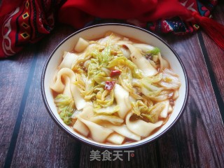 白菜炖竽头粉的做法步骤：12