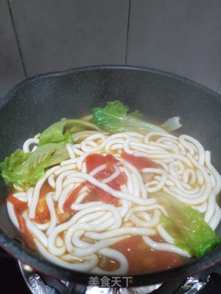 番茄肉片土豆粉的做法步骤：10